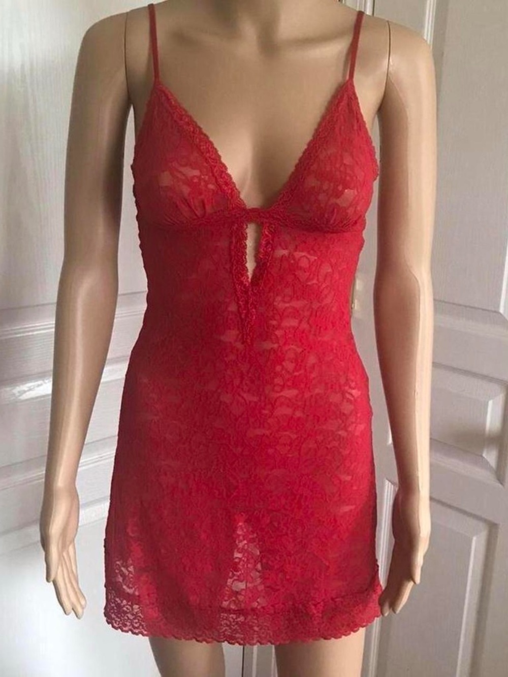 🌹Victoria’s Secret🌹 Red Lace Slip Size Medium